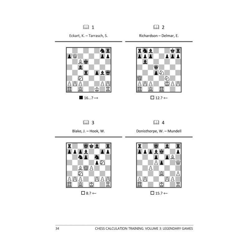 Chess Calculation Training 3: Legendary Games - Romain Edouard (K-5435)