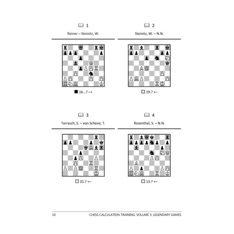Chess Calculation Training 3: Legendary Games - Romain Edouard (K-5435)