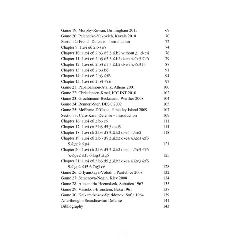 Sabotaging the Sicilian, French and Caro-Kann Defenses with 2.b3 - Jerzy Konikowski, Marek Soszyński (K-5439)