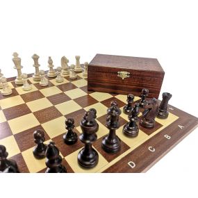 Figury szachowe Staunton nr 5 Extra  w kasetce (s-2m/k)