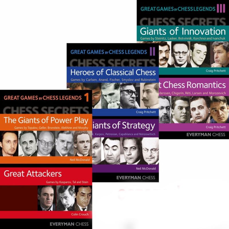 Komplet 3 części GREAT GAMES BY CHESS LEGENDS (K-5417/kpl)