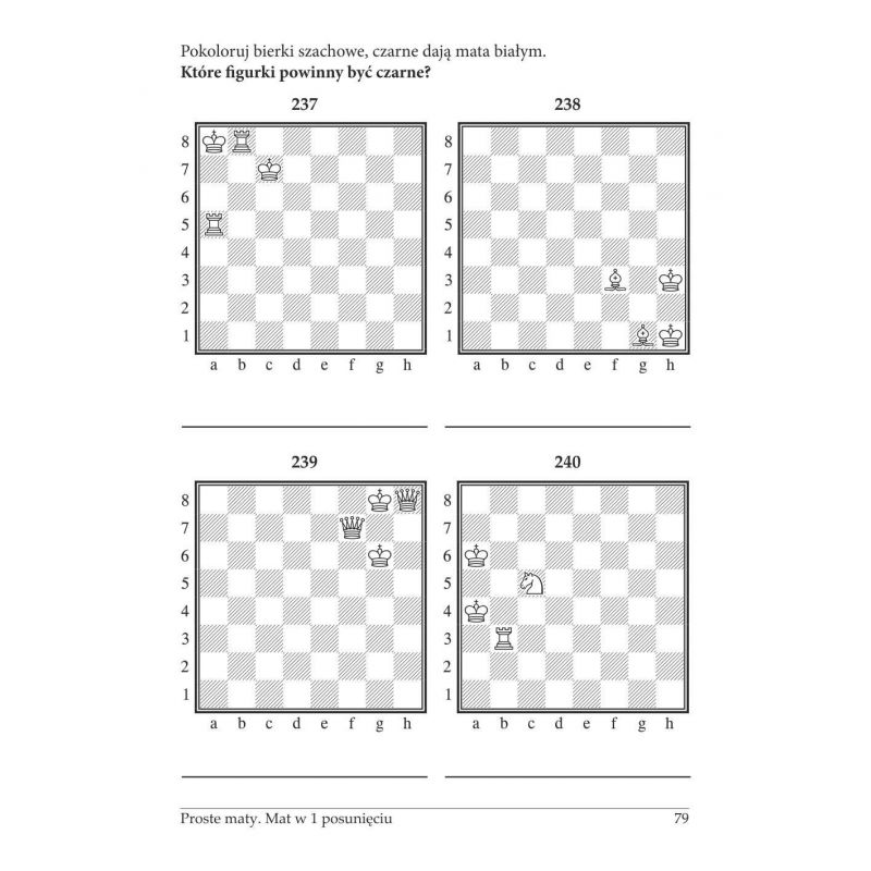 20 x gm J. Zezulkin "Szkoła Taktyki szachowej. Pierwszy rok nauczania. Proste maty. Mat w 1 posunięciu" (K-3685/1/20)
