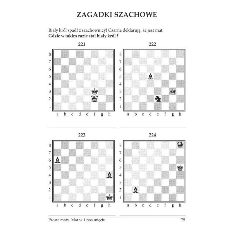 20 x gm J. Zezulkin "Szkoła Taktyki szachowej. Pierwszy rok nauczania. Proste maty. Mat w 1 posunięciu" (K-3685/1/20)