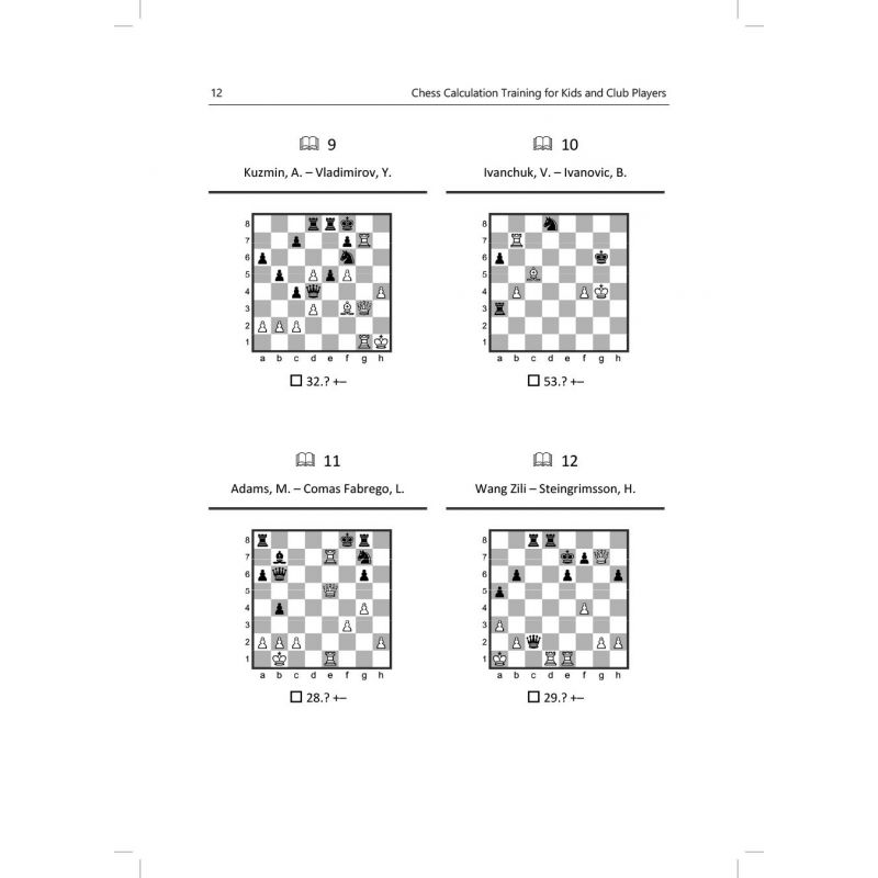 Chess Calculation Training for Kids and Club Players - Level 1: Checkmating - Romain Edouard (K-5780)