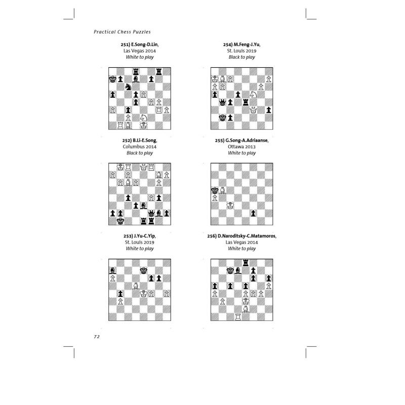 Practical Chess Puzzles: 600 Positions to Improve Your Calculation and Judgment - Dachey Lin, Edward Song, Guannan Song (K-5779)