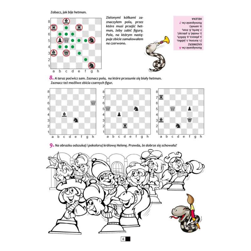 Wesołe szachy - zeszyt I - Wprowadzenie do nauki gry w szachy