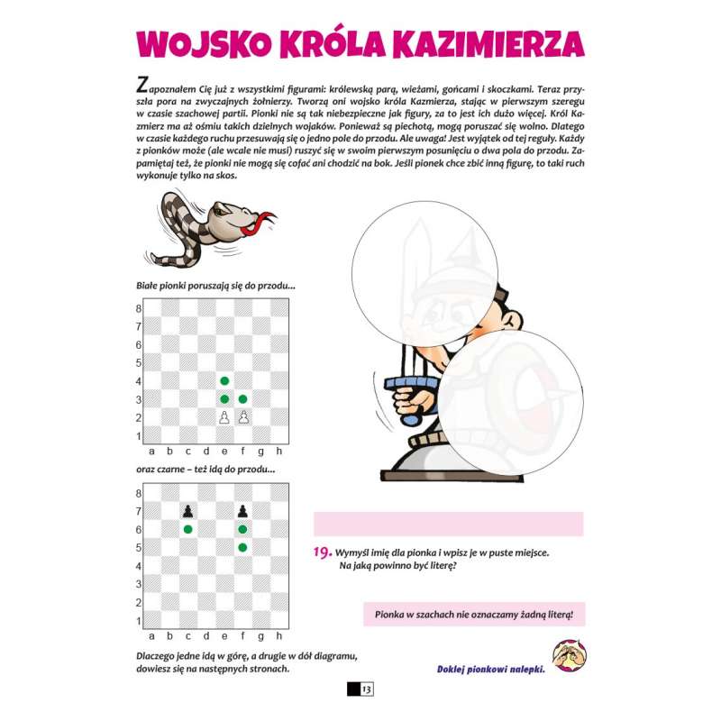 Wesołe szachy - zeszyt I - Wprowadzenie do nauki gry w szachy