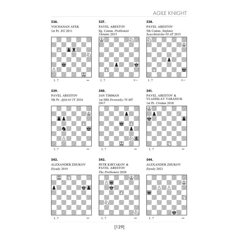 Anthology of Miniature Endgame Studies - Yochanan Afek (K-6242)