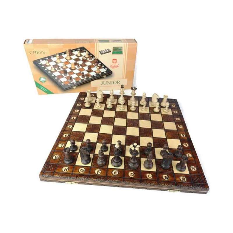 Szachy Junior - Wypalane, ozdobne (S-231)