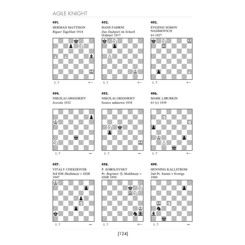 Anthology of Miniature Endgame Studies - Johanan Afek (K-6268)