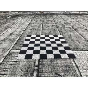 Szachownica ogrodowa z tworzywa sztucznego 160x160cm (S-246)