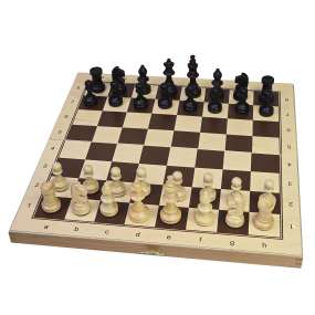 Szachy drewniane turniejowe nr 4 - drukowane (S-10/t)
