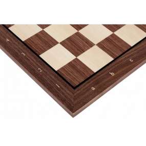 Szachownica drewniana Exclusive nr 6 / intarsja / orzech (S-185)