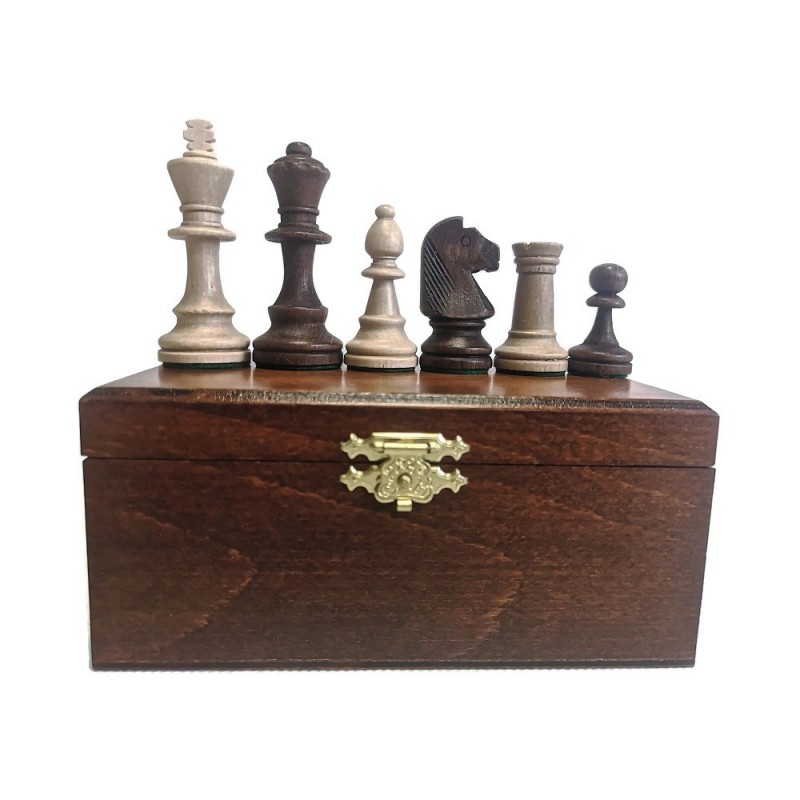 Figury szachowe Staunton nr 4 w kasetce (S-49)