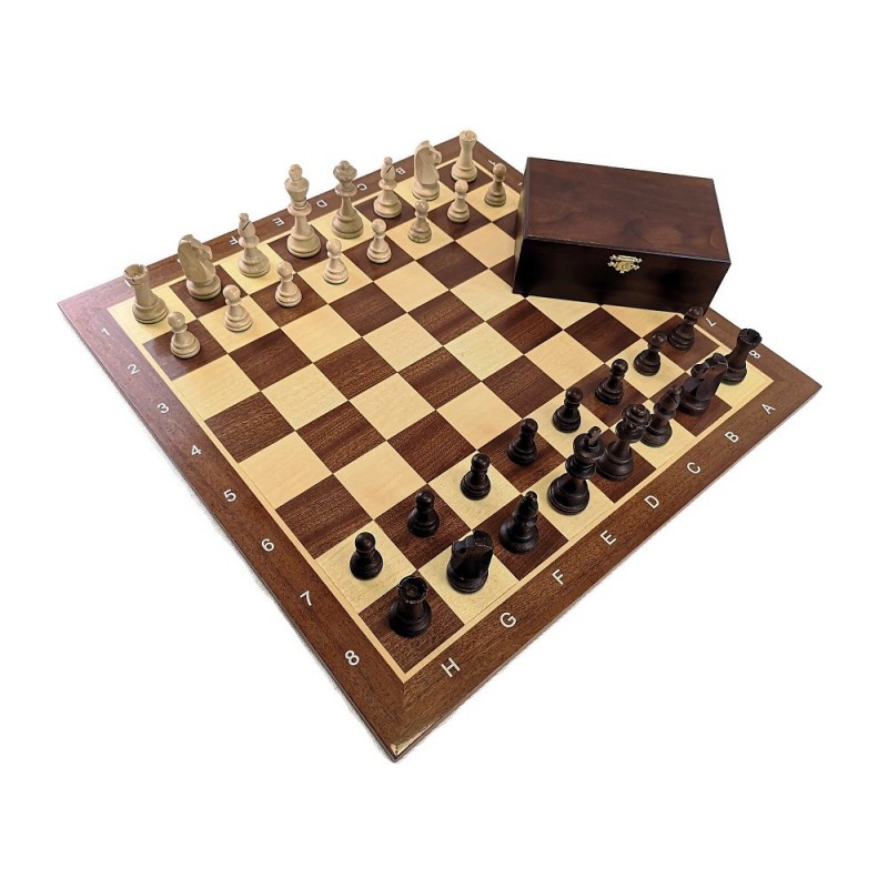 Figury szachowe Staunton nr 6  w kasetce (S-6)