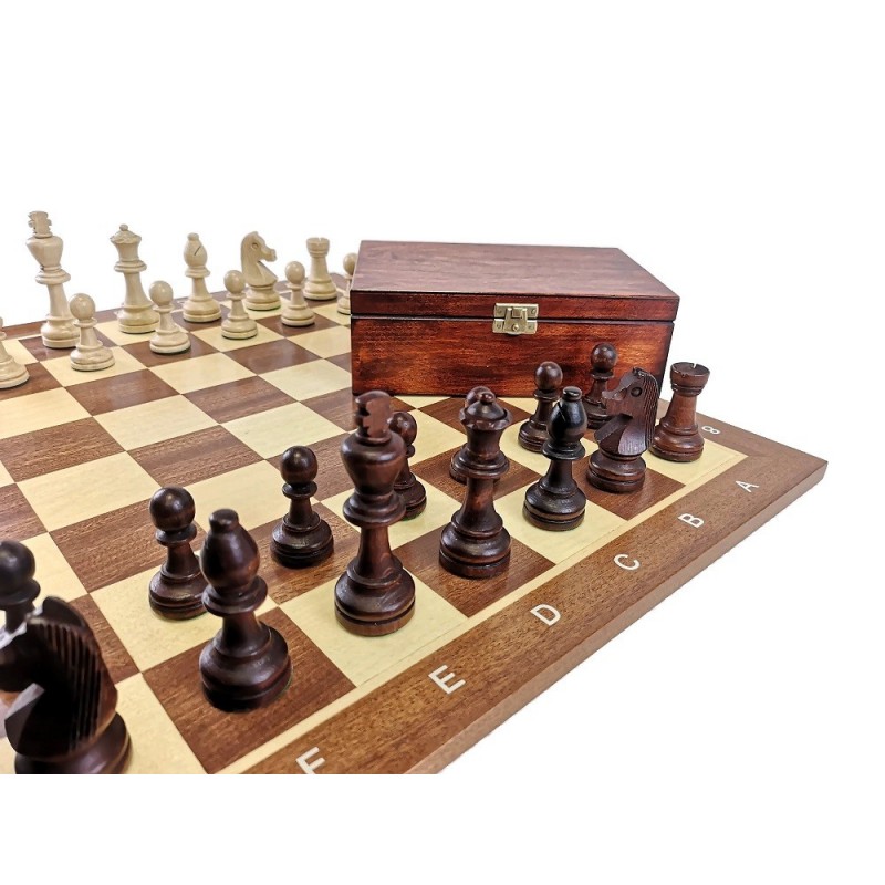 Figury szachowe Staunton nr 7 w kasetce (S-4/k)