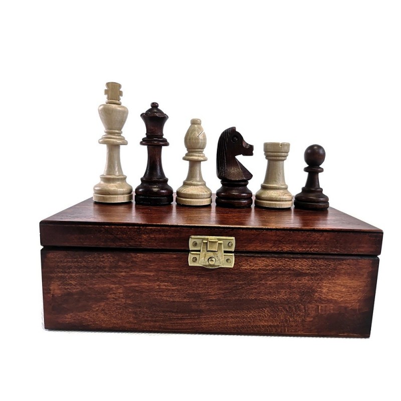 Figury szachowe Staunton nr 7 w kasetce (S-4/k)