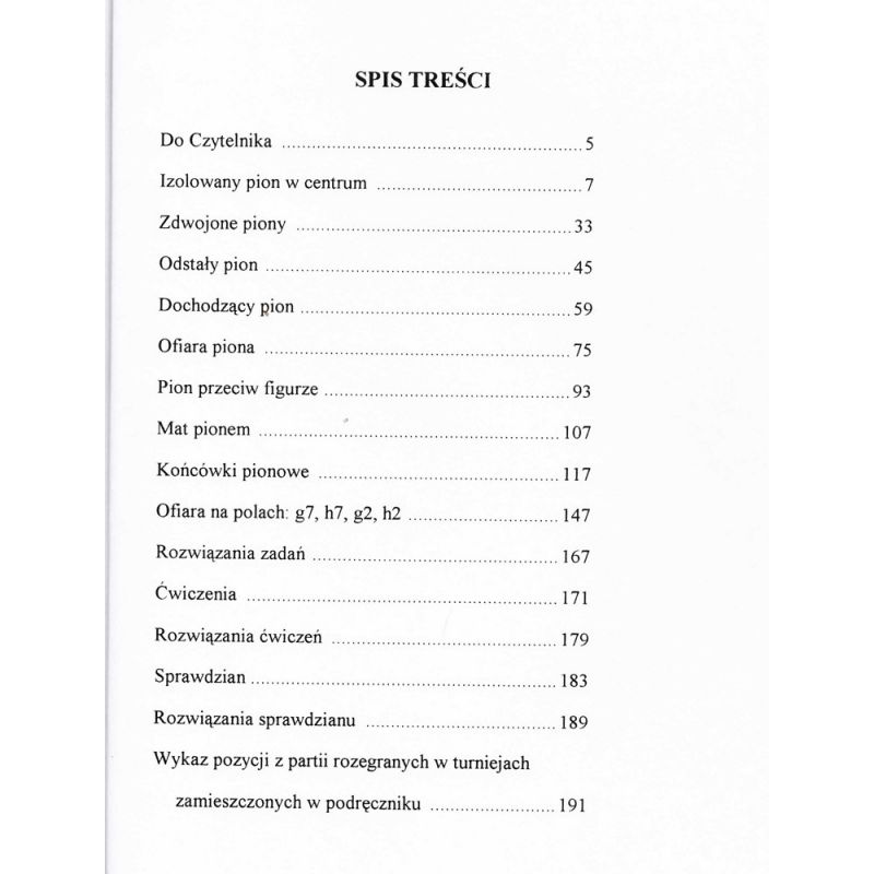 M. Litmanowicz "Szachy dla dzieci cz.5. Gra pionami" ( K-6/5 )