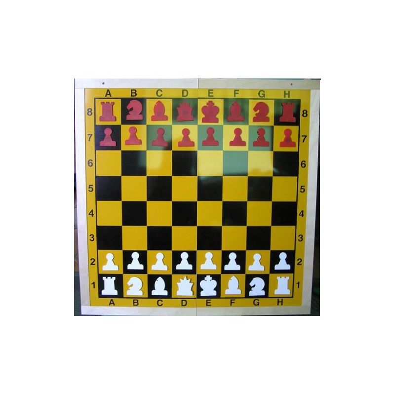 Figury szachowe, magnetyczne do szachownicy demonstracyjnej (S-78)