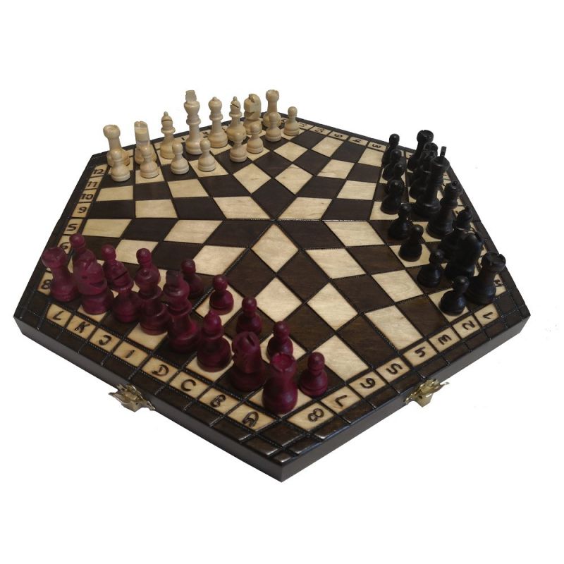 Szachy dla trzech graczy / Szachy dla 3 graczy Średnie ( S-61)