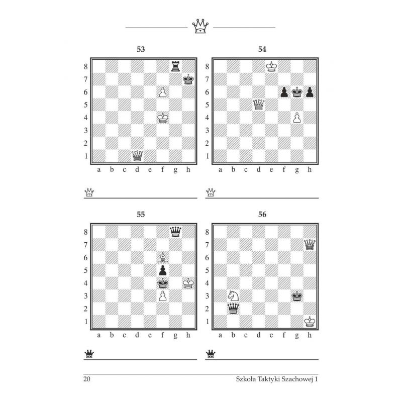 gm J. Zezulkin "Szkoła Taktyki szachowej. Pierwszy rok nauczania. Proste maty. Mat w 1 posunięciu" ( K-3685/1)