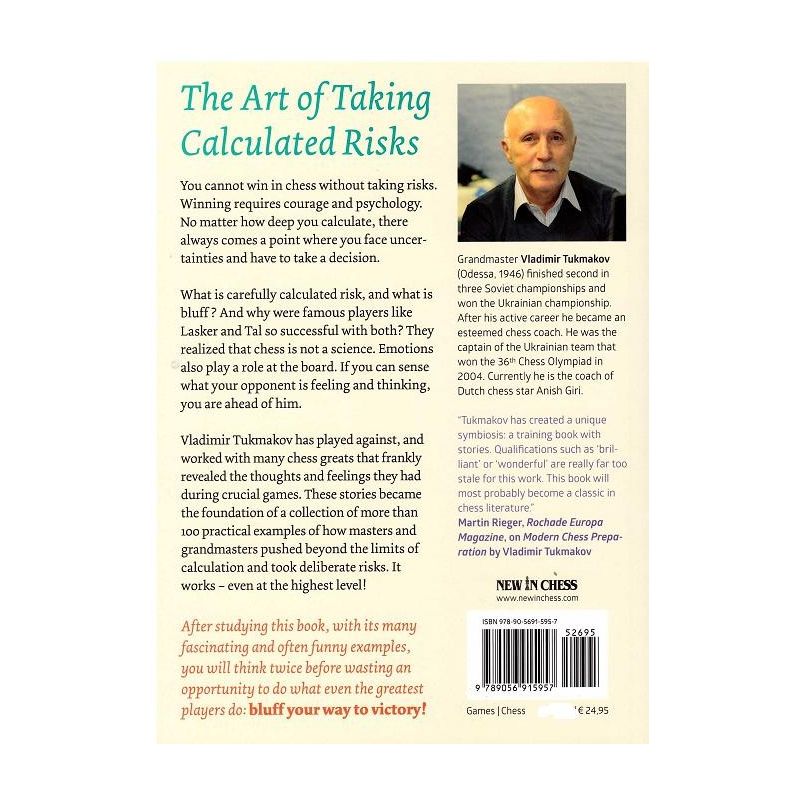 Tukmakow V. " Risk & bluff in chess. The art of taking calculated risks " ( K-3494/rb/a )