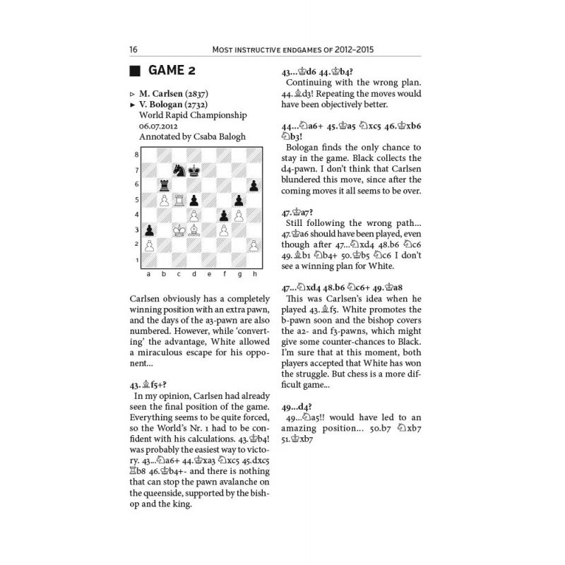 A. Naiditsch, C. Balogh - Most Instructive Endgames of 2012-2015 (K-5097)
