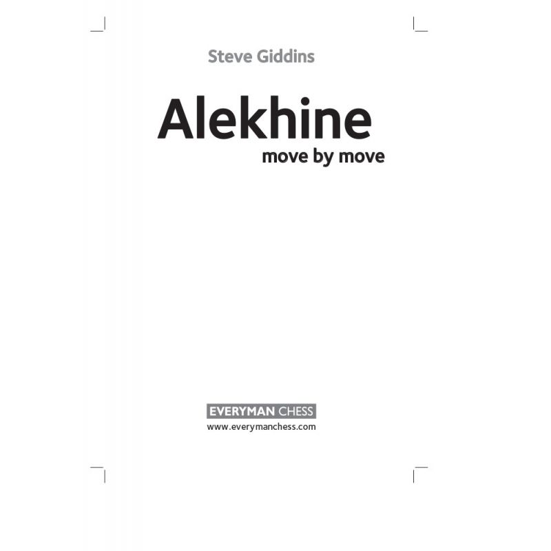 Steve Giddins "Alekhine. Ruch za ruchem" (K-5109/4)