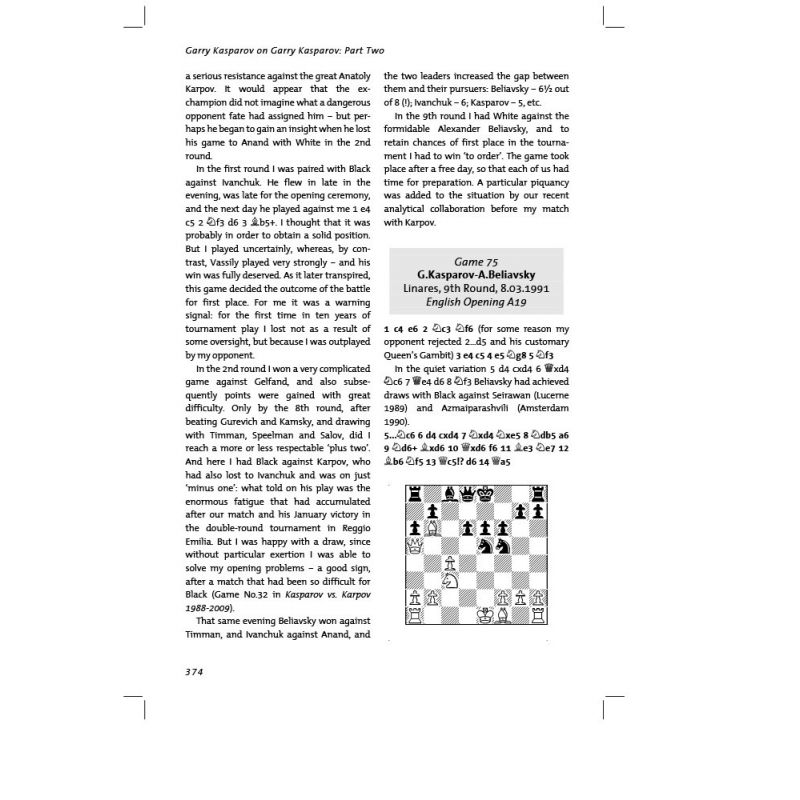G.Kasparow "Garry Kasparov on Garry Kasparov, Part 2" ( K-3503/2 )