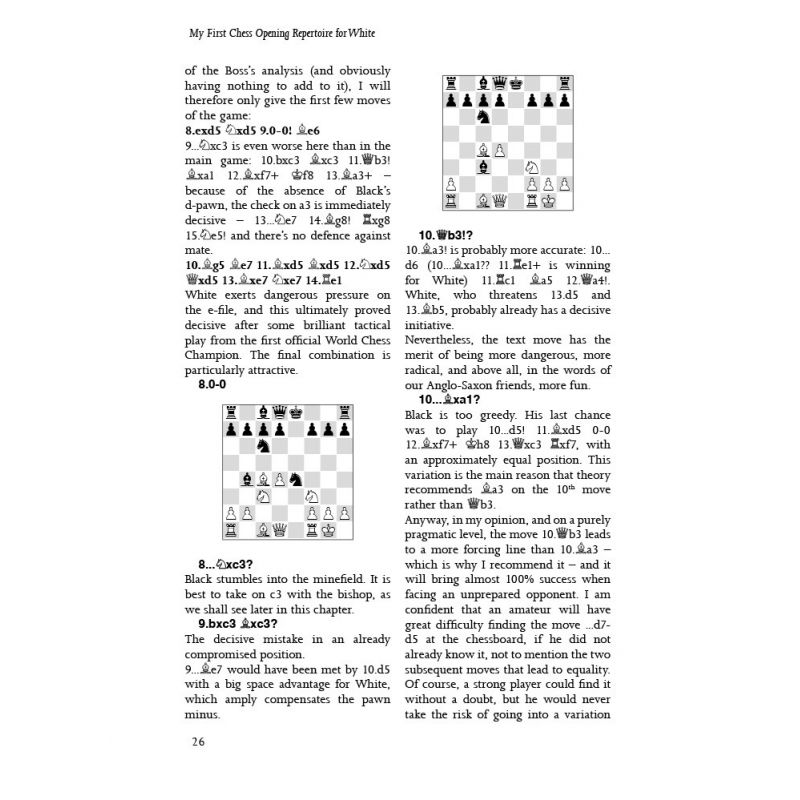 Vincent Moret - "My First Chess Opening Repertoire for White" (K-5134)