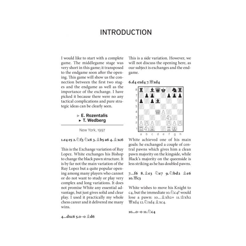 Eduardas Rozentalis - "The Correct Exchange in the Endgame" Drugie wydanie (K-5137)