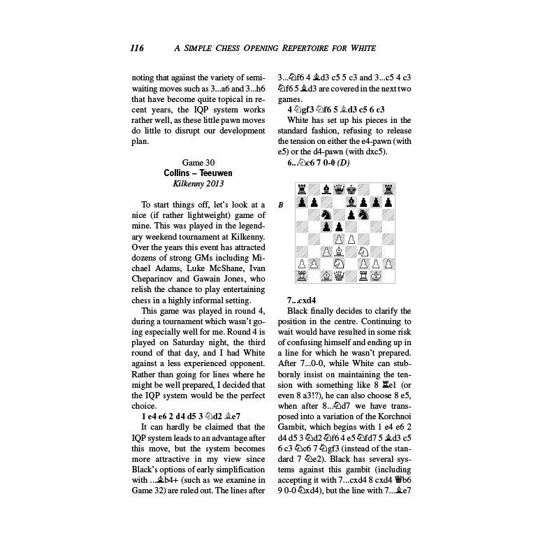 Sam Collins - "A Simple Chess Opening Repertoire for White" (K-5110)