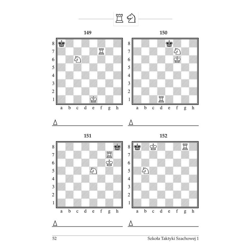 Kompletny zestaw ćwiczeń dla początkujących "Szkoła Taktyki Szachowej krok po kroku  część 1 - 3 ( K-3685/kpl)"