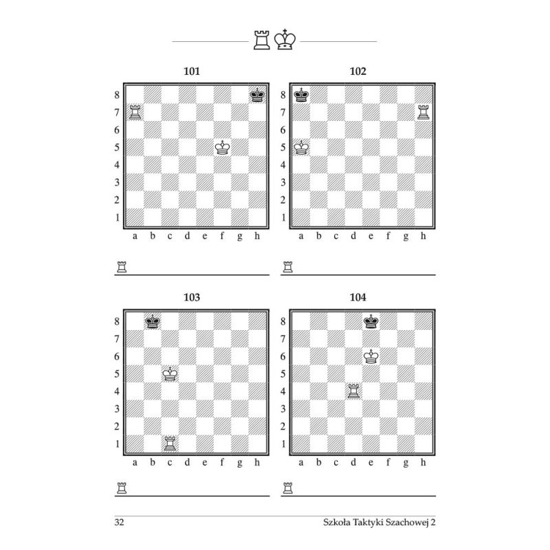 Kompletny zestaw ćwiczeń dla początkujących "Szkoła Taktyki Szachowej krok po kroku  część 1 - 3 ( K-3685/kpl)"
