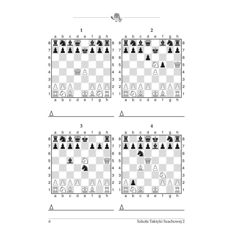 Kompletny zestaw ćwiczeń dla początkujących "Szkoła Taktyki Szachowej krok po kroku  część 1 - 3 ( K-3685/kpl)"