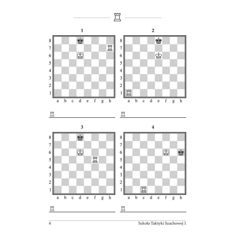 Kompletny zestaw ćwiczeń dla początkujących "Szkoła Taktyki Szachowej krok po kroku  część 1 - 3 ( K-3685/kpl)"