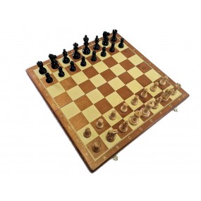Szachy turniejowe składane  Nr. 6 AMERICAN czarne (S-162)