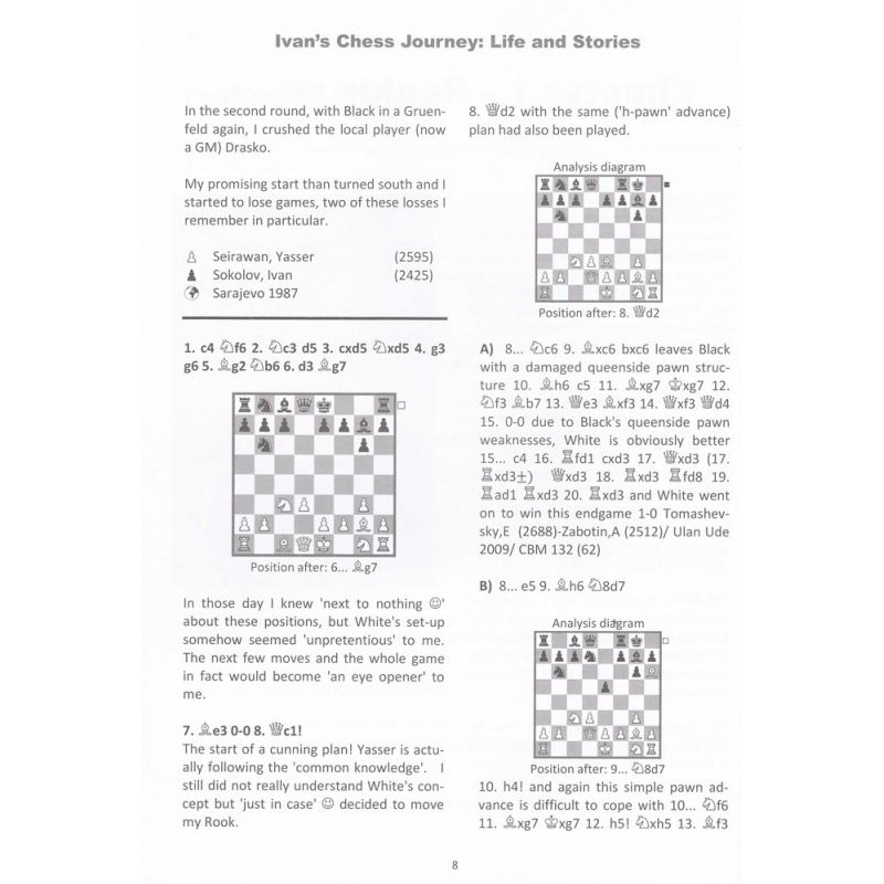 Ivan Sokolov - "Ivan's Chess Journey: Games and Stories" (K-5183)