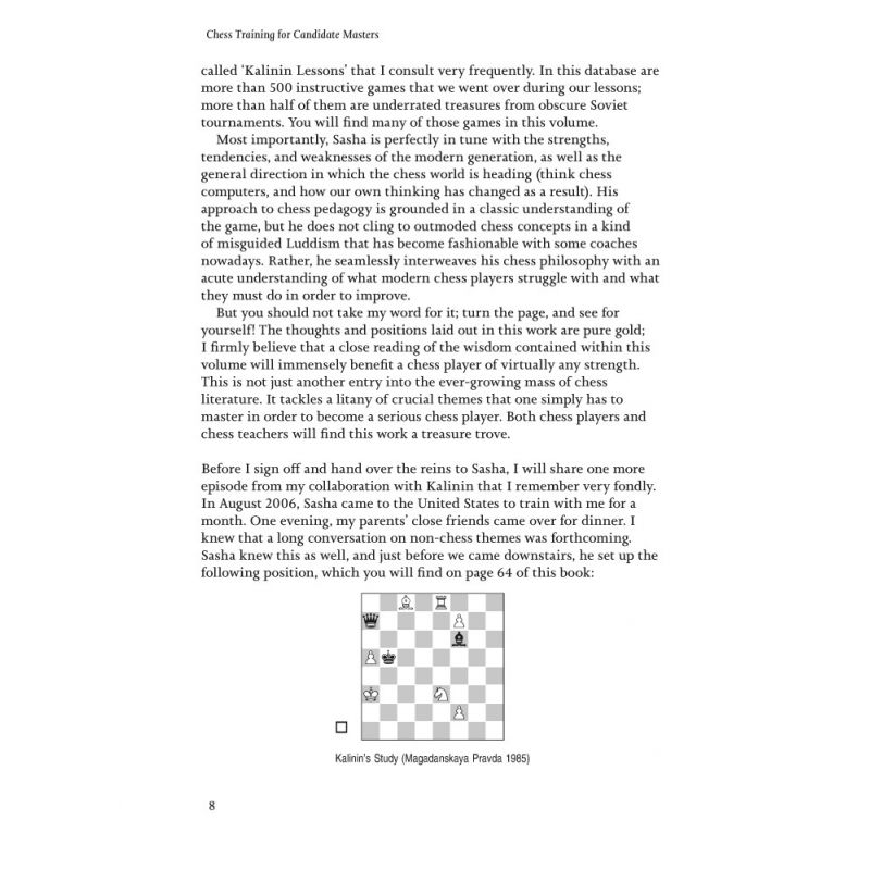 A. Kalinin - Chess Training for Candidate Masters (K-5226)