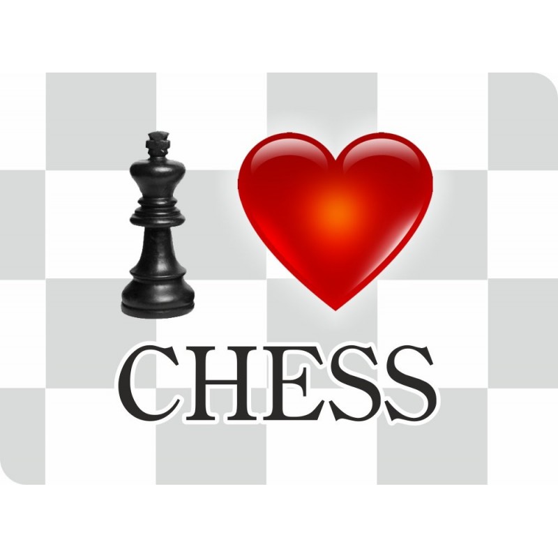 Podkładka pod myszkę "I LOVE CHESS" (A-74/04)