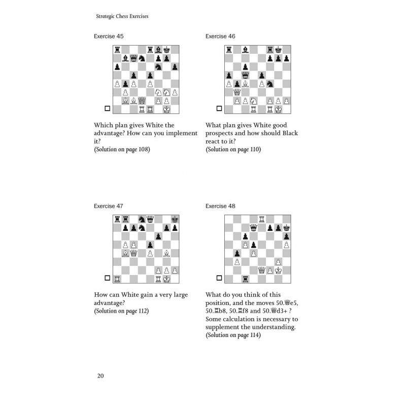 Strategic Chess Exercises. Find The Right Way To Outplay Your Opponent - Emmanuel Bricard (K-5388)